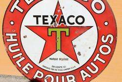 Large Texaco Enamel Advertising Sign