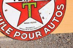 Large Texaco Enamel Advertising Sign