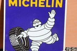 Michelin Enamel Advertising Shield Sign