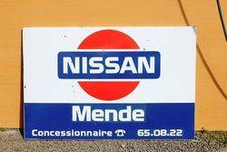 Nissan Enamel Advertising Sign># Nissan Enamel Advertising Sign>#