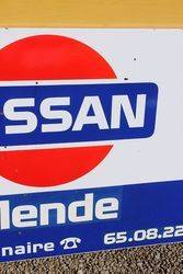 Nissan Enamel Advertising Sign