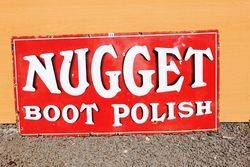Nugget Boot Polish Enamel Advertising Sign.#