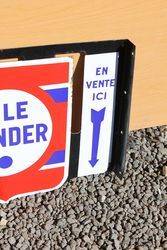 Pile Wonder Enamel Post Mount Sign