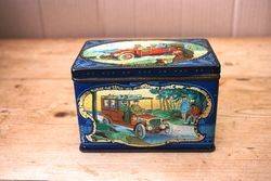 Antique Pictorial Motoring Tin#