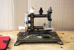 Bremner + Bruckmann Antique Cast Iron Sewing Machine.#