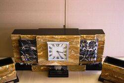 ARRIVING DEC Various Art Deco Marble Clocks