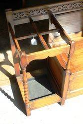 1920and39s Oak Hall Seat Stick Stand