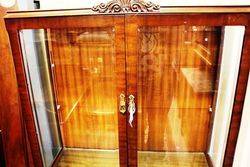 1950s Mahogany 2 Door Display Cabinet