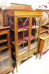 Edwardian 2 Door Display Cabinet.#