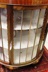 Early 20th Century Half Round Mahogany display Cabinet