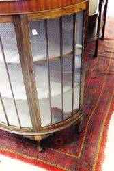 Early 20th Century Half Round Mahogany display Cabinet