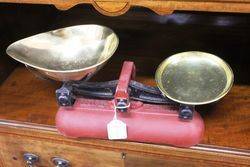 Early C20th Avery Shop Scales With Brass Trays..#