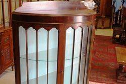 Mahogany Half Round Display Cabinet