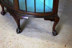 Mahogany Half Round Display Cabinet