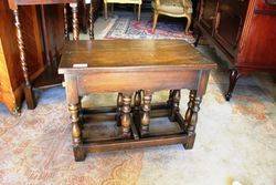 C20th Oak Nest Of 3 Tables.#