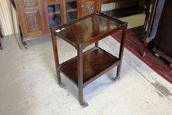 Early C20th Mahogany Tea Trolley.#