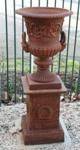 Large Dorchester Cast Iron Urn And Base 