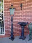 Small Cast Iron Tudor Garden Lamp  