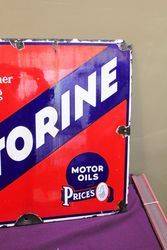 Prices Motorine Enamel Advertising Sign