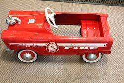 Classic Fire Truck Pedal Car.#