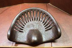 Antique Clean Skin Cast Iron Tractor Seat.#