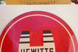 Hewitts Enamel Advertising Sign