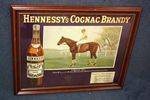Hennessy,s Cognac Brandy Framed Advertising Card.