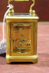 Late 19th Century Miniature Brass Carriage Clock