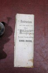 The Moldacot Pocket Lockstitch Antique Sewing Machine In Original Case 