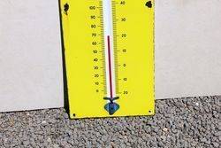 Duckhams Enamel Advertising Thermometer Sign