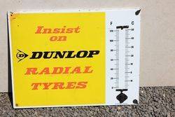 Dunlop Enamel Thermometer Sign.#