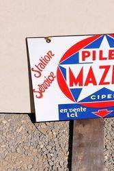 Mazda Service Near Mint Double Sided Enamel Sign