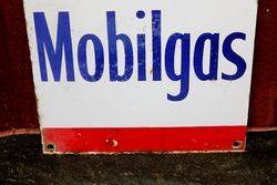Mobilgas Pegasus Pictorial Enamel Advertising Sign 