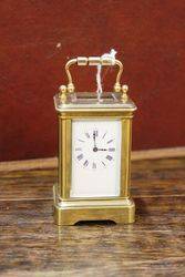 Early 20th Century Miniature Brass Carriage Clock.#