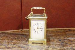 Early 20th Century Striking Brass Carriage Clock.#