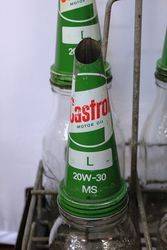 Genuine Castrol Enamel Front 12 Bottle Oil Rack