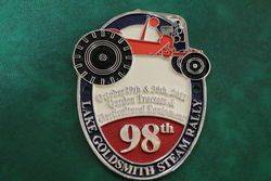 98th Lake Goldsmith Steam Rally Car Badge