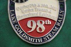 98th Lake Goldsmith Steam Rally Car Badge