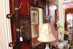 Late Victorian Mirror Backed Walnut Hallstand