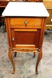 Early C20th French Walnut Bedside Cabinet