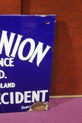Norwich Union Insurance Agency Enamel Advertising Sign