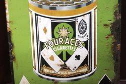 Early Four Aces Pictorial Cigarette Advertising Sign