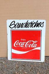 Coca Cola Milk Bar Tin advertising Sign