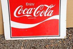 Coca Cola Milk Bar Tin advertising Sign