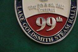 99th Lake Goldsmith Steam Rally Car Badge