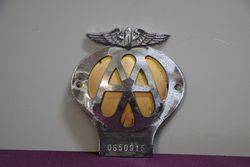 AA Car Badge 