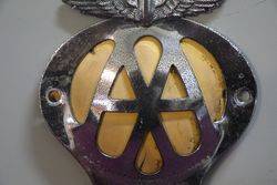 AA Car Badge 