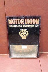 AA Motor Union Insurance Embossed Tin Desk Display