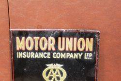 AA Motor Union Insurance Embossed Tin Desk Display