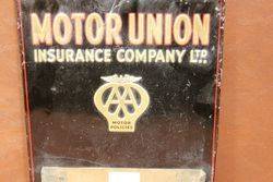 AA Motor Union Insurance Embossed Tin Desk Display
